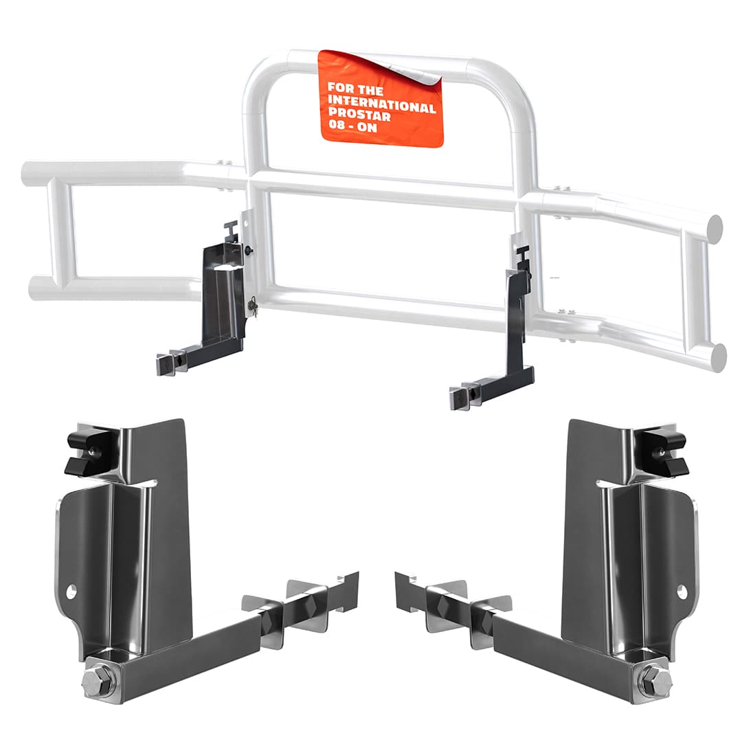 Front Bumper Guard Mounting Brackets for International Prostar 2008-Current (Brackets ONLY)