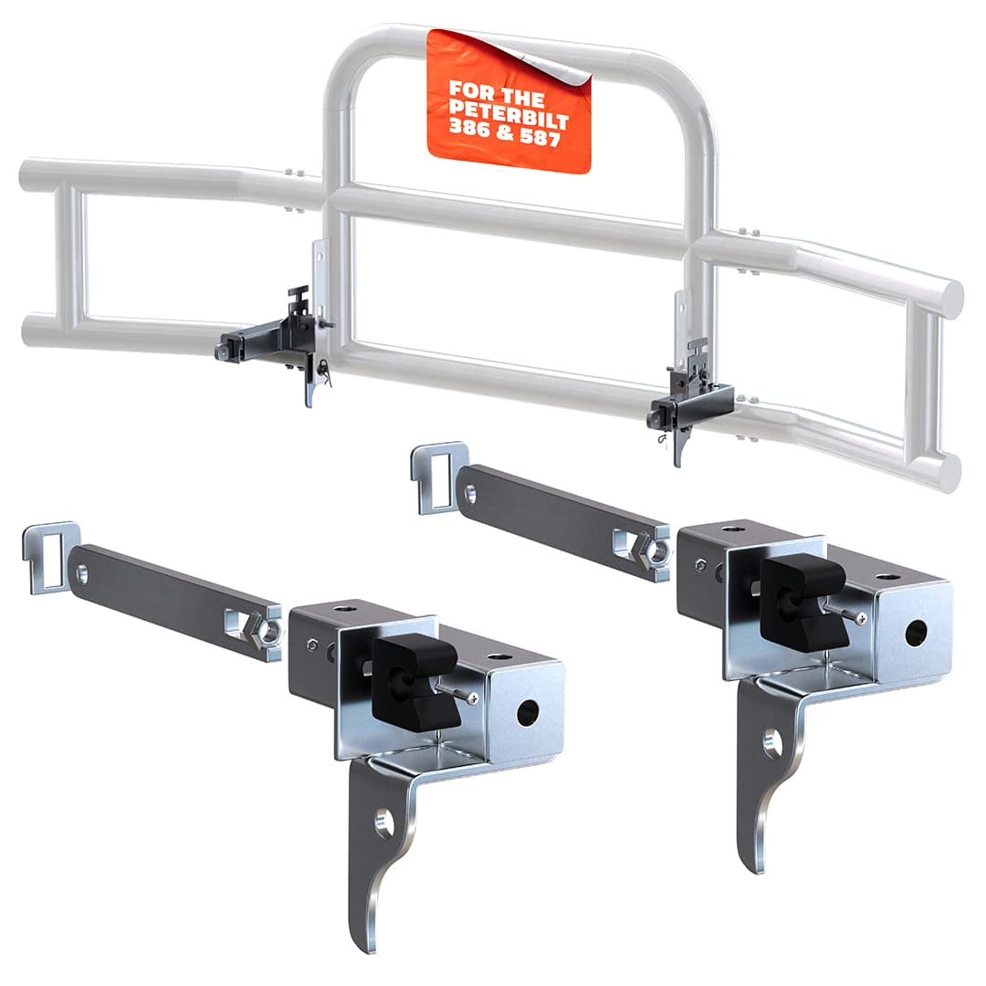 Front Bumper Guard Mounting Brackets for Peterbilt 386 / 587 2006-2012 (Brackets ONLY)