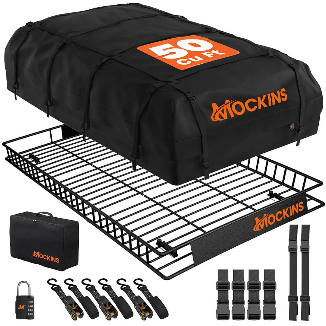 90"x50"x6" XXL Roof Carrier & 50 Cu Ft Roof Bag