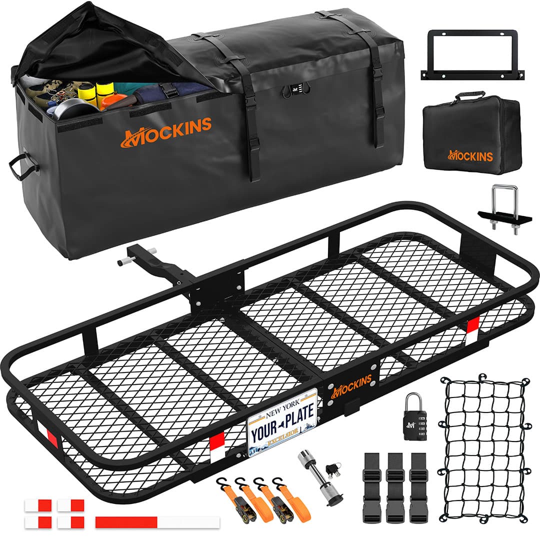 60 x20 x6 Hitch Carrier 16 Cu Ft Cargo Bag Mockins