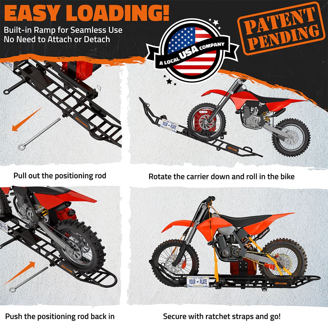 83" Dirt Bike Carrier & Tilting Loading Ramp
