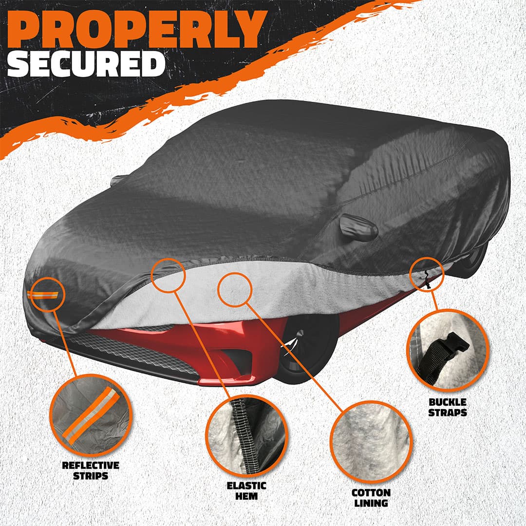 Heavy Duty Waterproof Car & SUV Covers - Cotton Lined