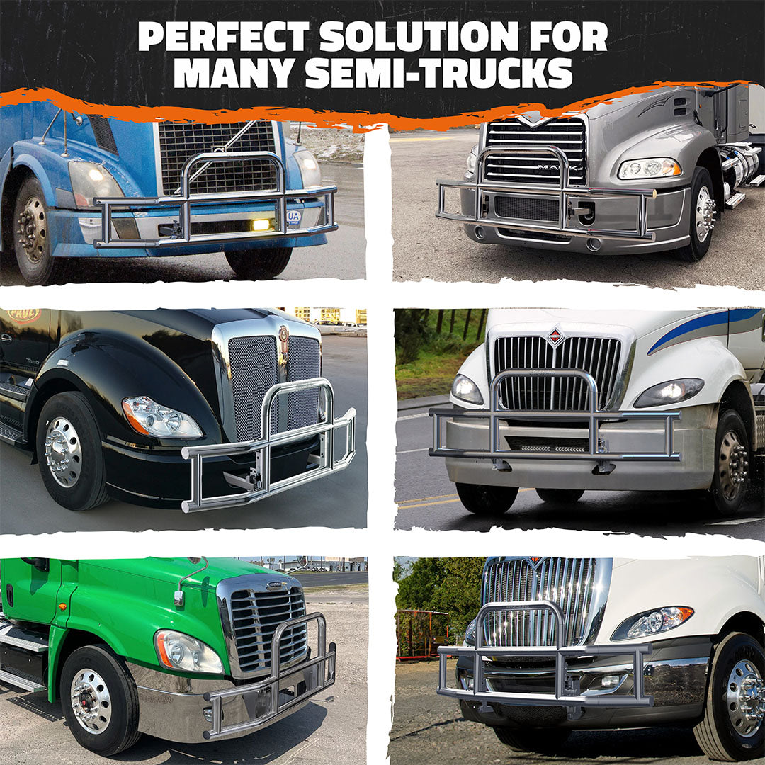 90"x11.5"x25.5" Semi Truck Front Bumper Guard