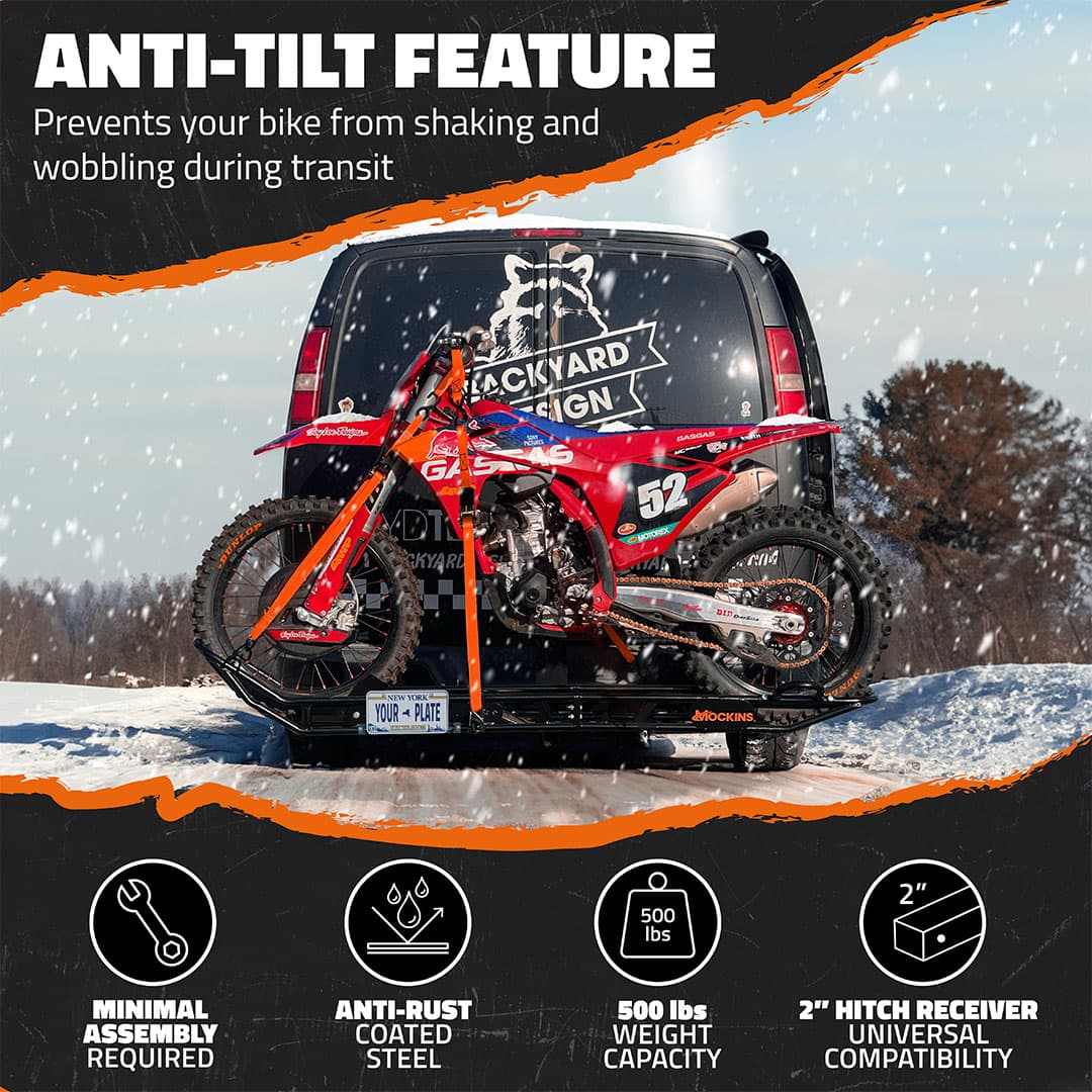 83" Dirt Bike Carrier & Tilting Loading Ramp