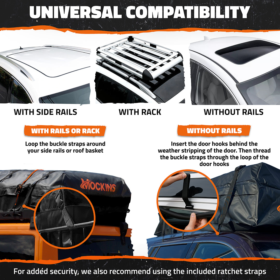 35 Cu Ft. Black Rooftop Bag 60"x42"x24"