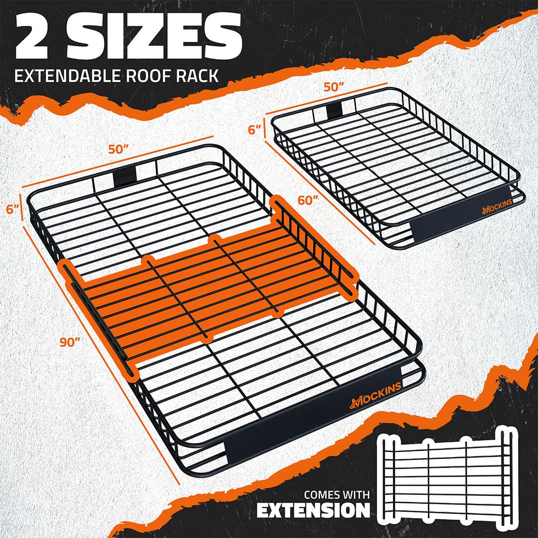 90"x50"x6" XXL Rooftop Carrier Basket