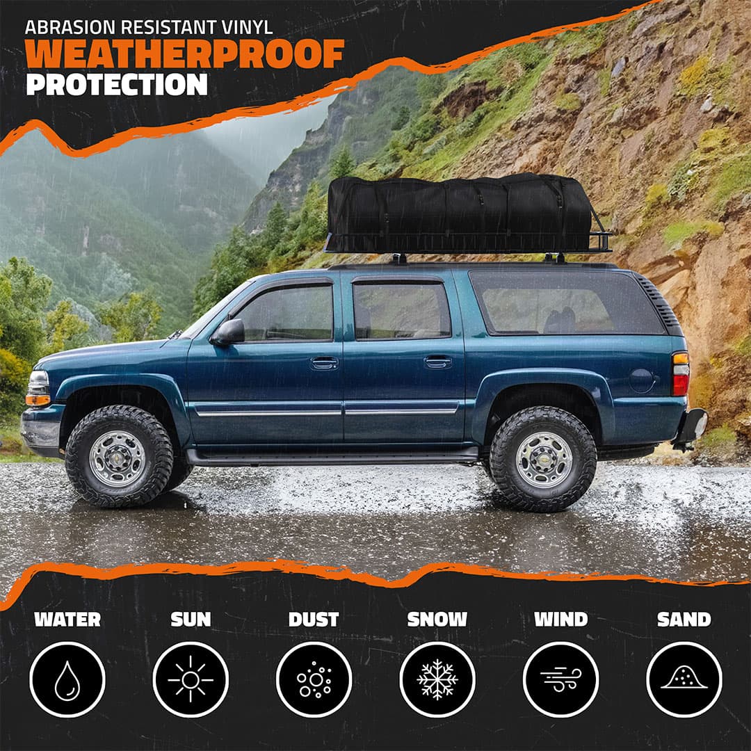 90"x50"x6" XXL Roof Carrier & 50 Cu Ft Roof Bag