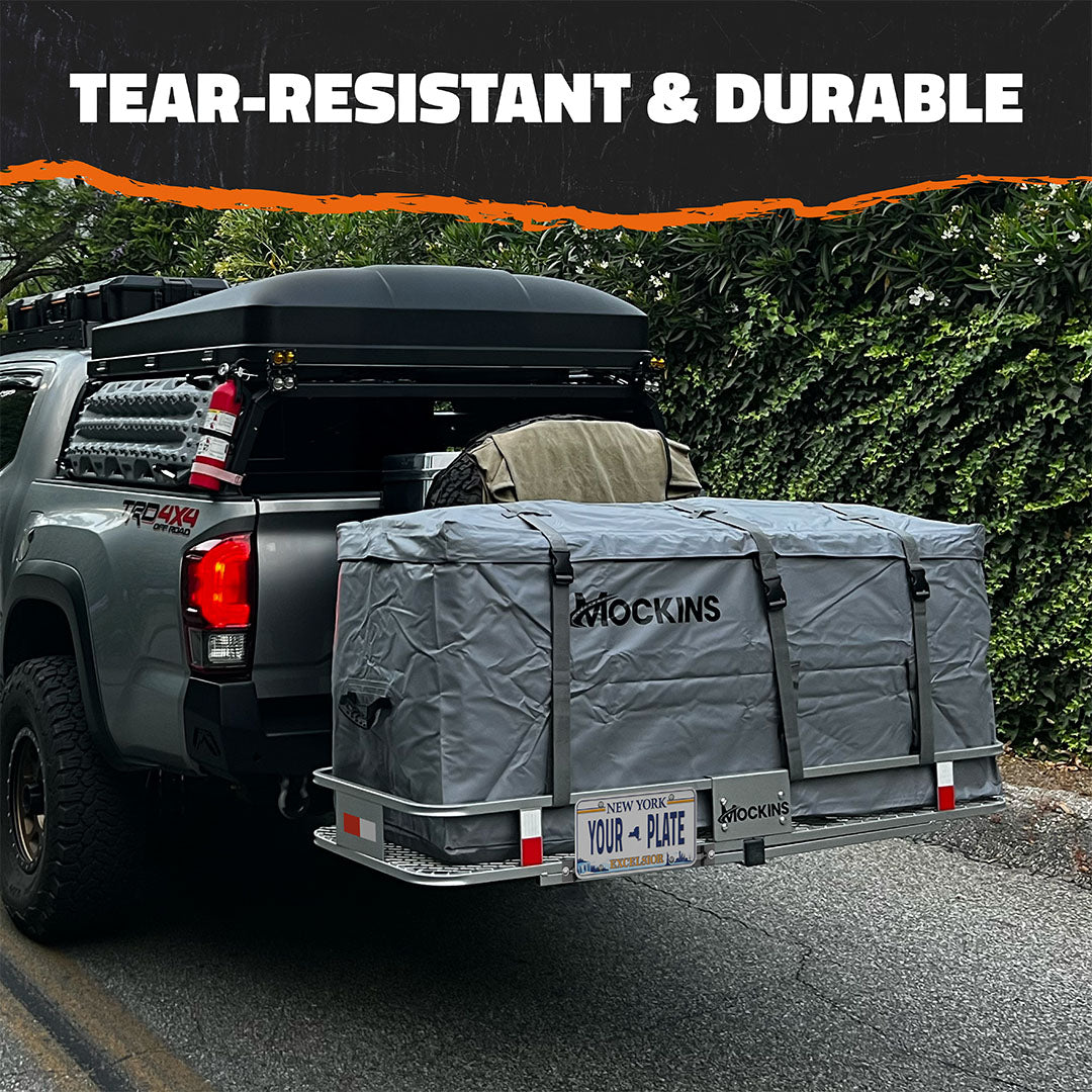 16 Cu Ft. Gray Waterproof Car Carrier Cargo Bag (58"x20"x24")