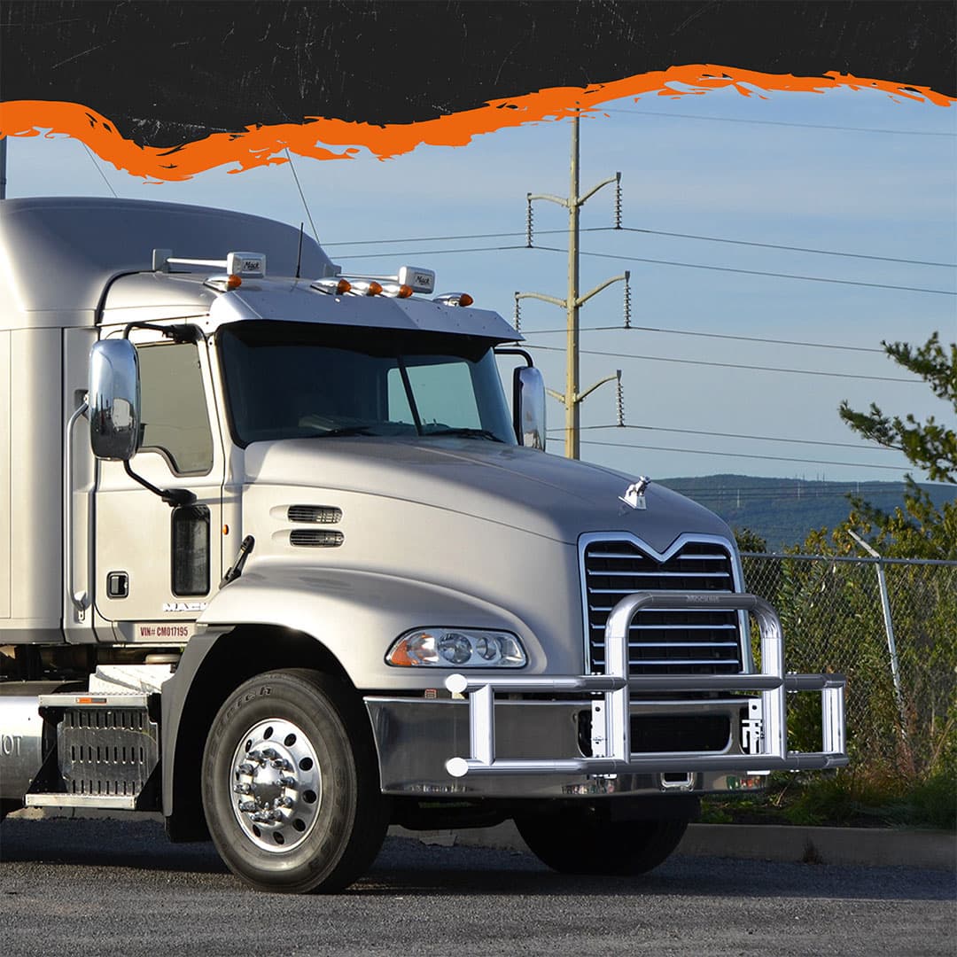 Front Bumper Guard Mounting Brackets for Mack Pinnacle 2007-2014 (Brackets ONLY)