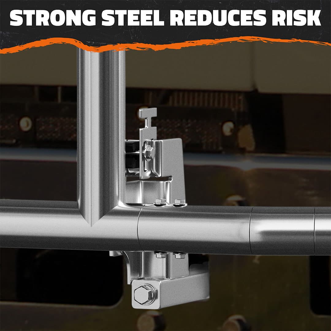 90"x11.5"x25.5" Front Bumper Guard with Mounting Brackets for International Prostar 2008-Current