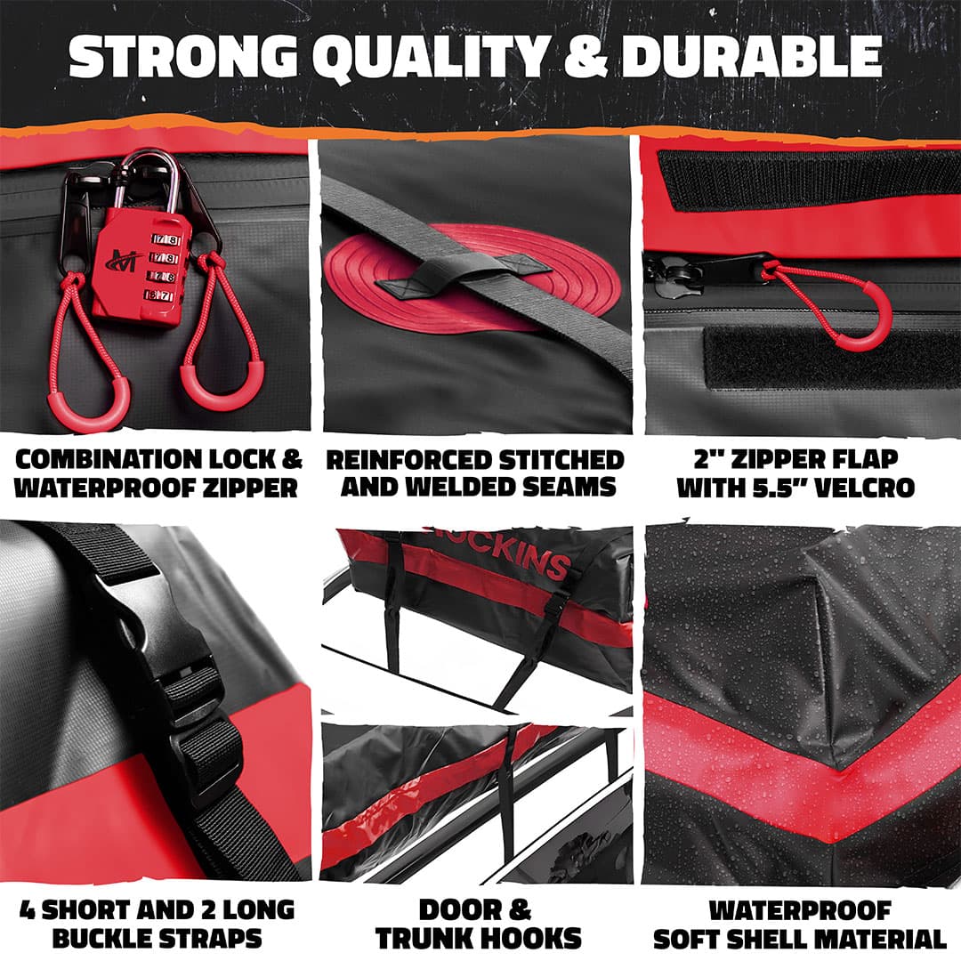 45 Cu Ft. Red Rooftop Bag 75"x48"x22"