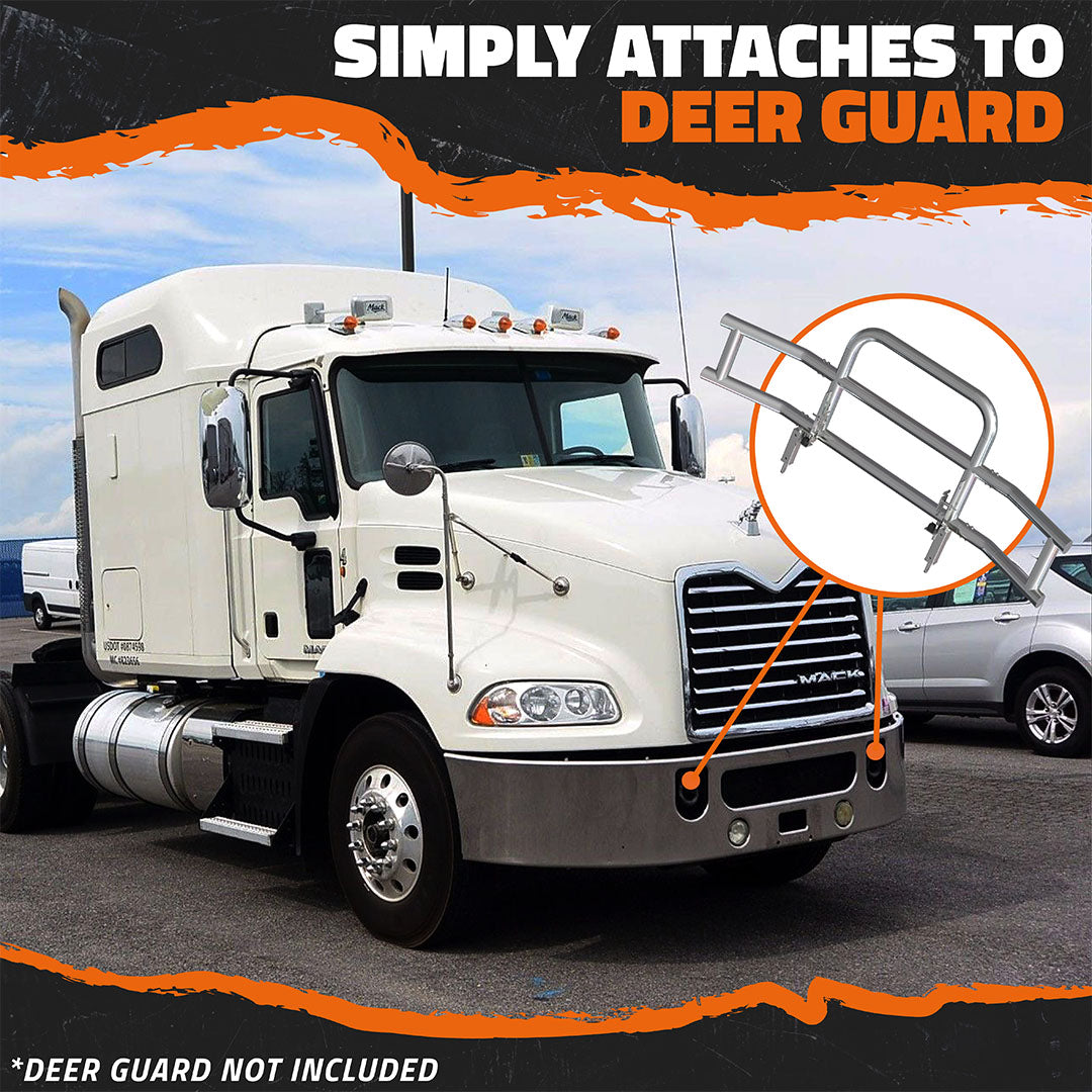 Front Bumper Guard Mounting Brackets for Mack Pinnacle 2007-2014 (Brackets ONLY)