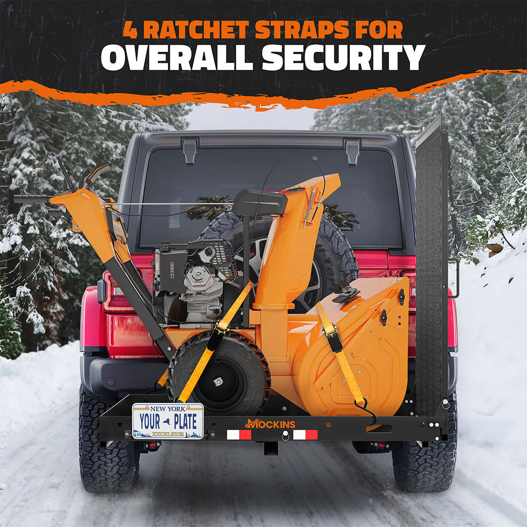 48"x28.5"x4.5" Wheelchair Hitch Carrier & Ramp