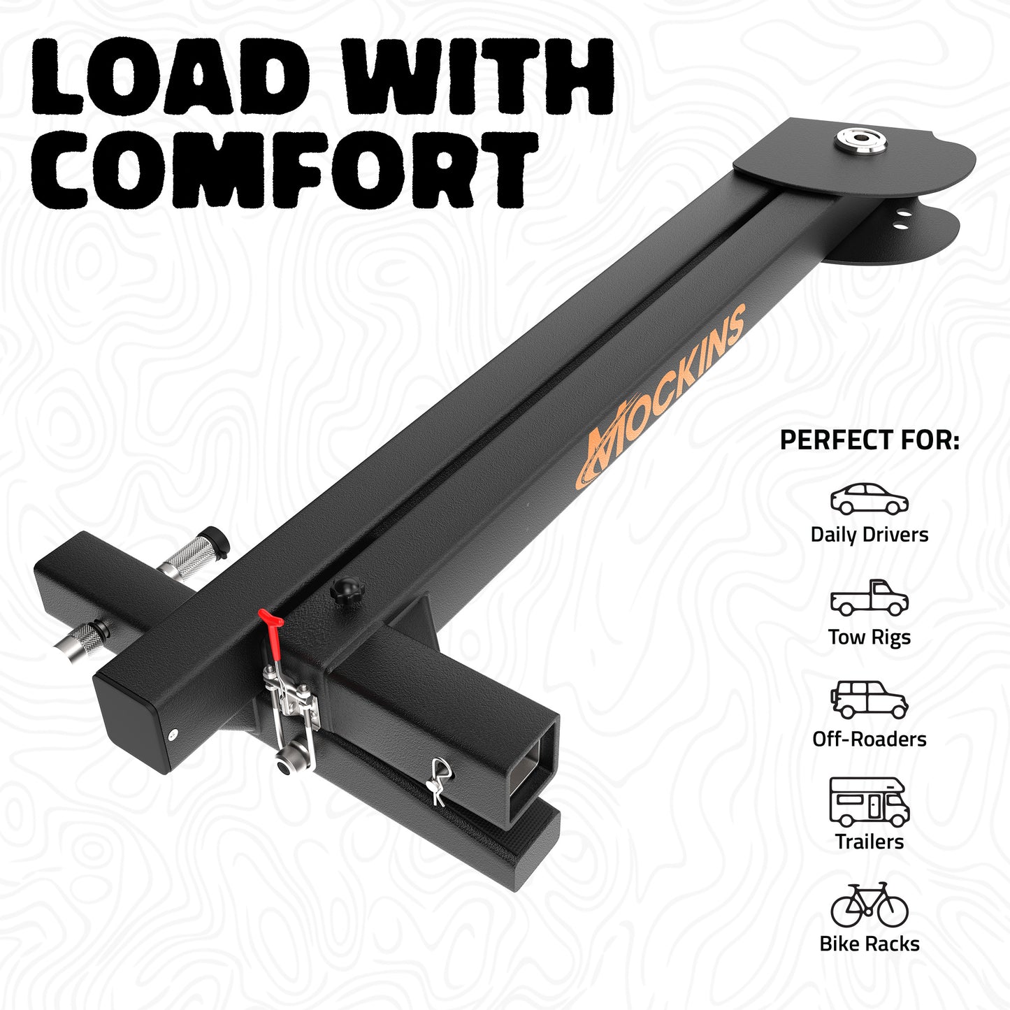 500 LBS Capacity Swing Away Hitch Adapter