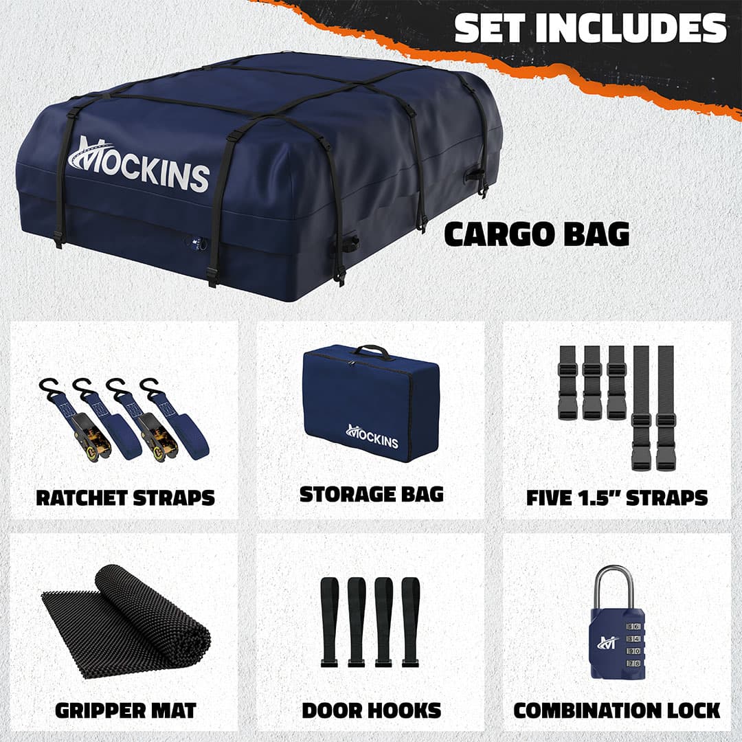 30 Cu Ft. Navy Blue Rooftop Bag 60"x43"x20"