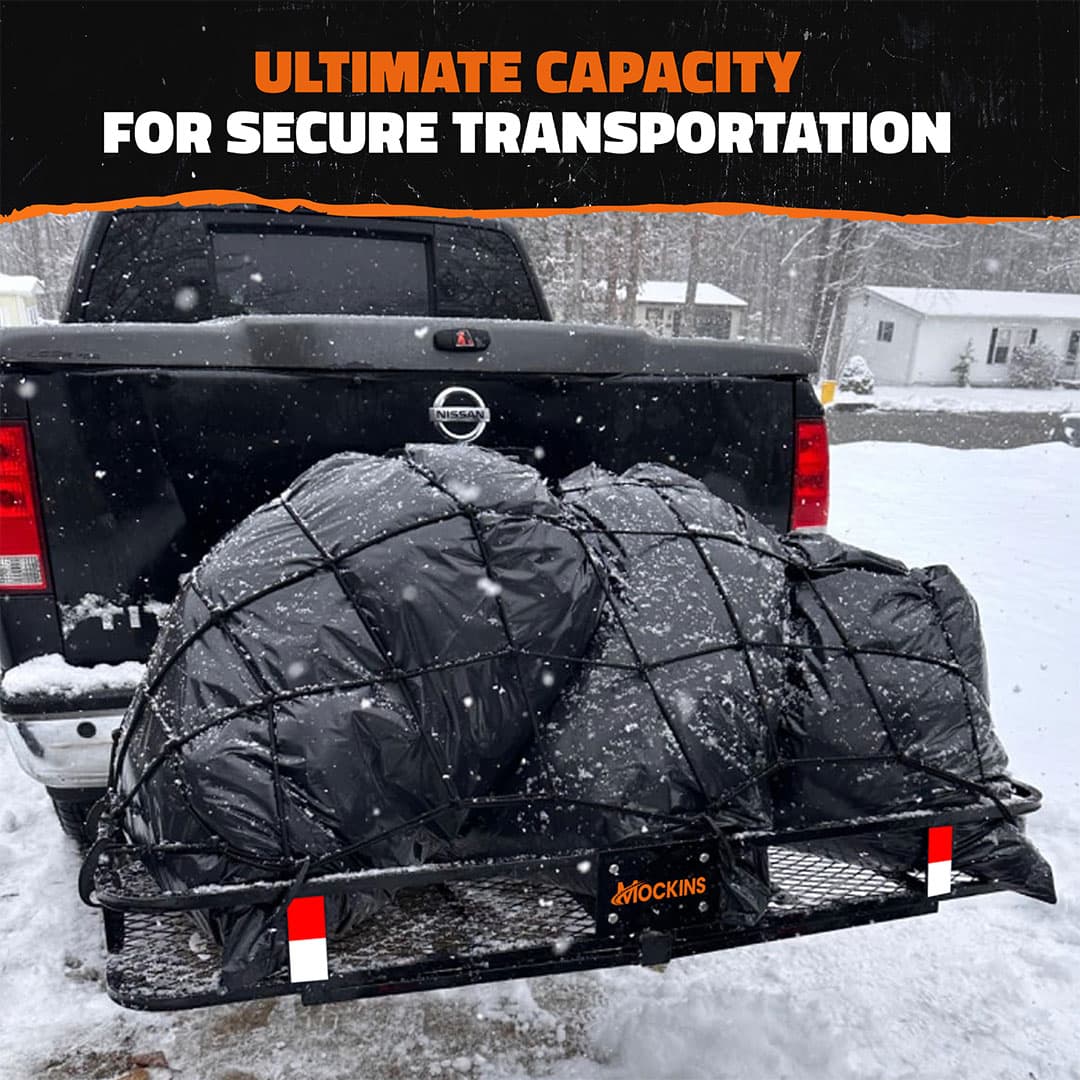 60"x24"x6" Hitch Carrier & 30 Cu Ft Cargo Bag + Packing Cubes