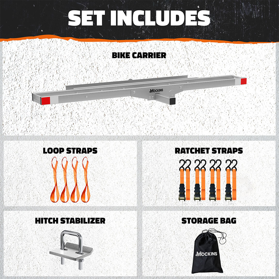 73" Hitch Motorbike Carrier & Loading Ramp