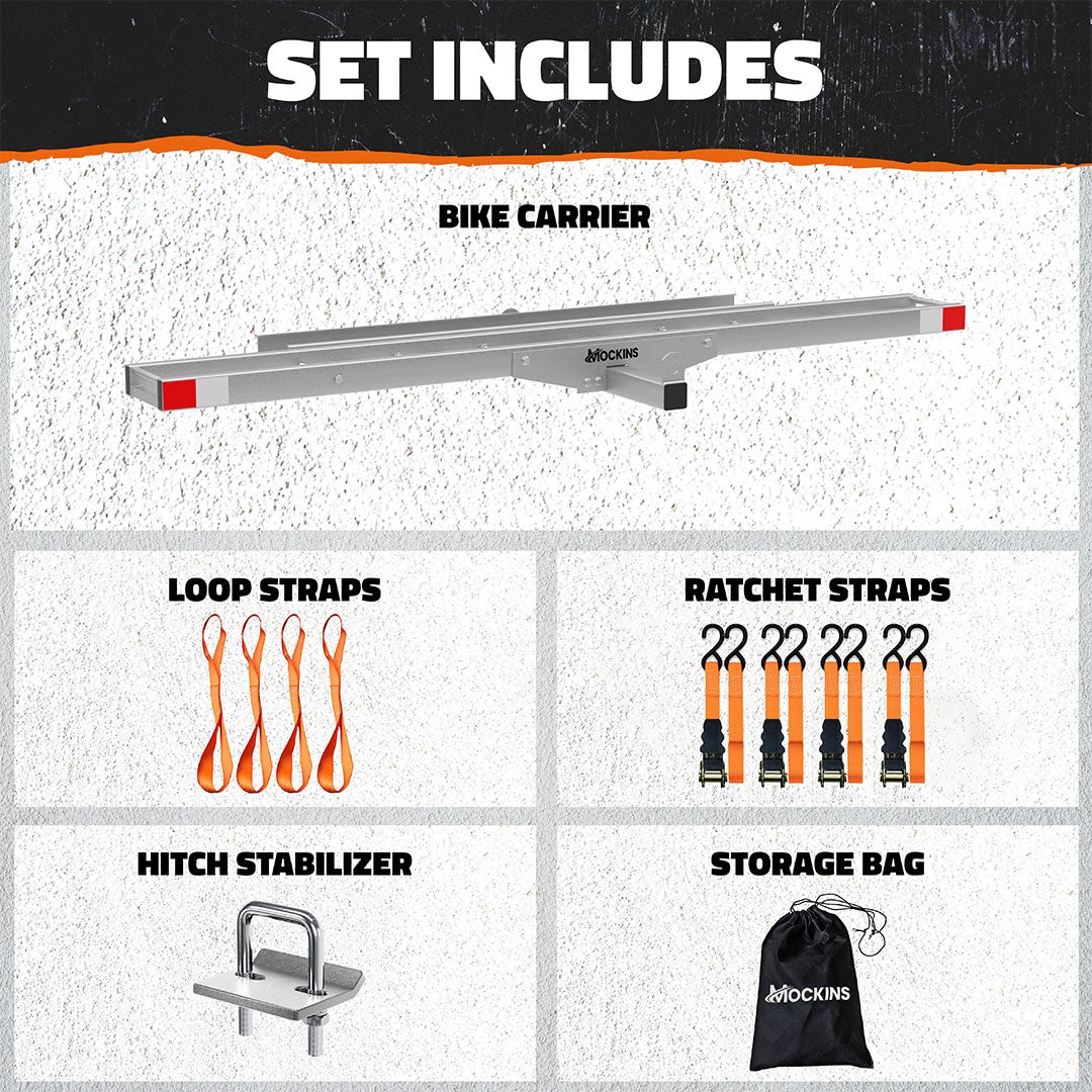 73" Hitch Motorbike Carrier & Loading Ramp