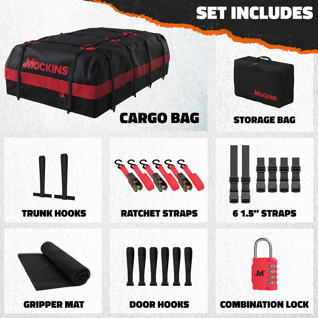 45 Cu Ft. Red Rooftop Bag 75"x48"x22"