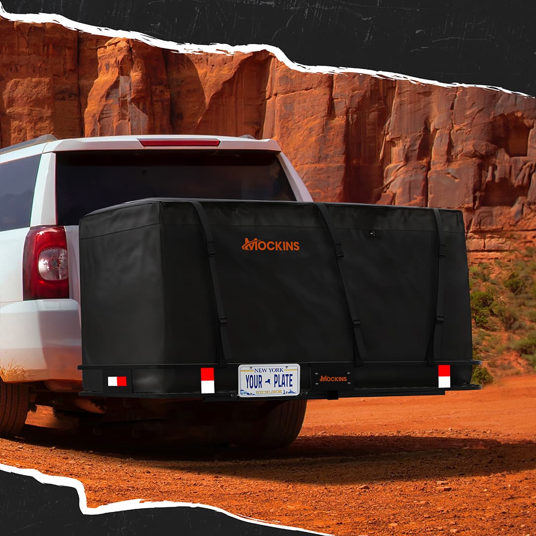 70"x30"x6" Hitch Carrier & 40 Cu Ft Cargo Bag