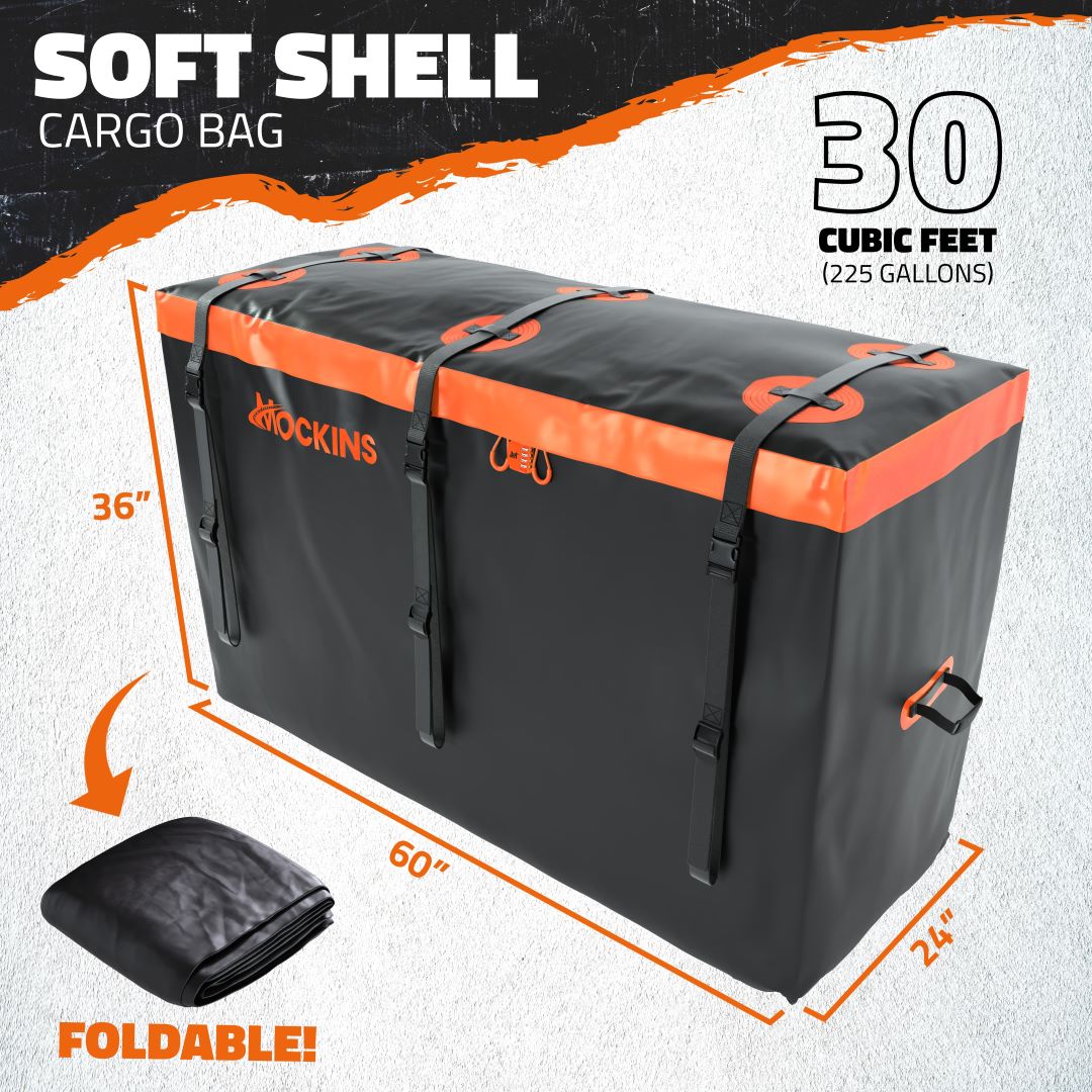 30 Cu Ft Cargo Bag 60"x24"x36" & Packing Cubes