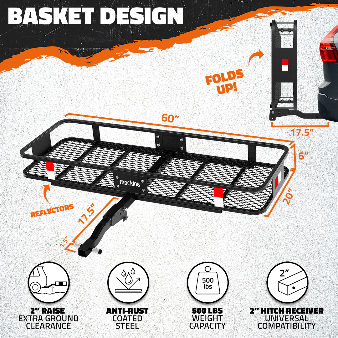 60"x20"x6" Cargo Hitch Carrier