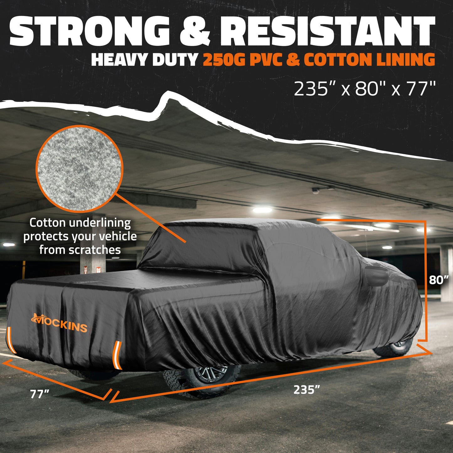 Heavy Duty Waterproof Car & SUV Covers - Cotton Lined