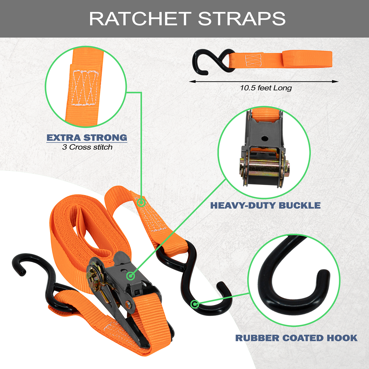Mockins Ratchet Straps Features