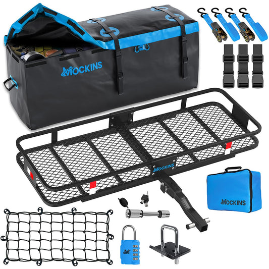 60"x20"x6" Hitch Carrier & 16 Cu Ft Cargo Bag