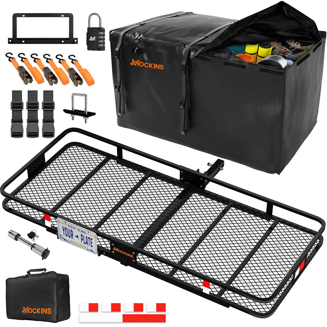 70"x30"x6" Hitch Carrier & 40 Cu Ft Cargo Bag