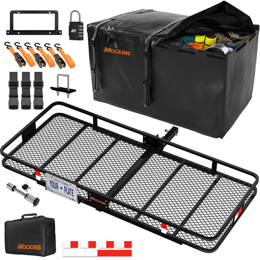 70"x30"x6" Hitch Carrier & 40 Cu Ft Cargo Bag