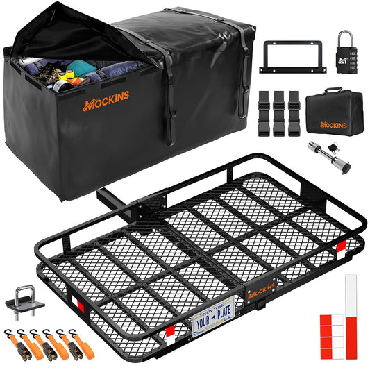 60"x36"x6" Hitch Carrier & 35 Cu Ft Cargo Bag