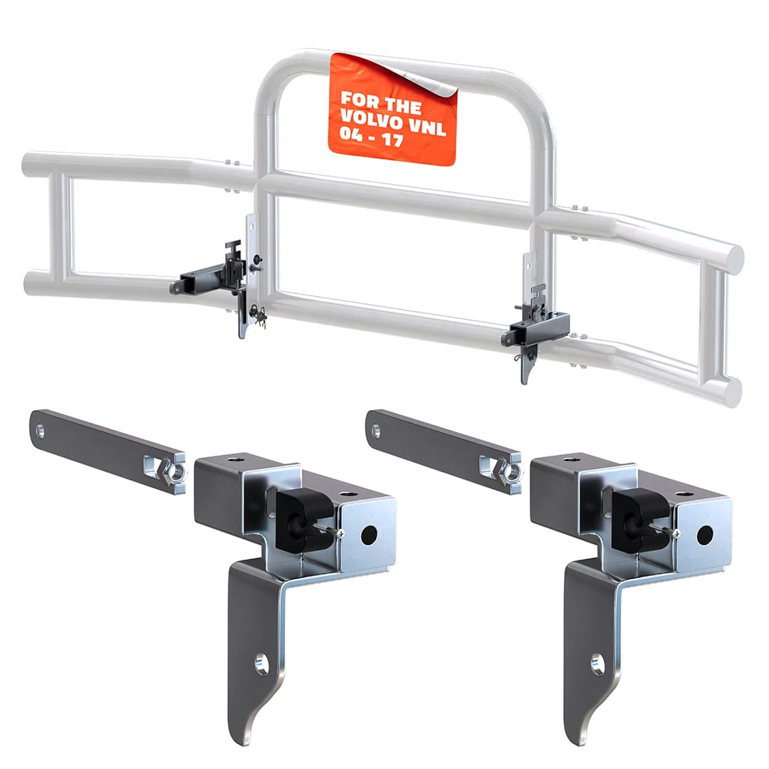 Front Bumper Guard Mounting Brackets for Volvo VNL 2004-2017 (Brackets ONLY)
