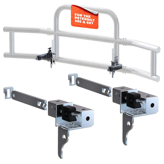 Front Bumper Guard Mounting Brackets for Peterbilt 386 / 587 (Brackets ONLY)