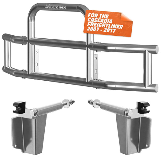 90"x11.5"x25.5" Front Bumper Guard with Mounting Brackets for Freightliner Cascadia 2007-2017