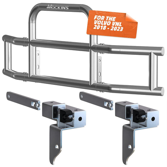 90"x11.5"x25.5" Front Bumper Guard with Mounting Brackets for Volvo VNL 2018-2023