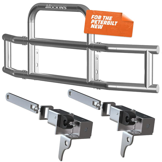 90"x11.5"x25.5" Front Bumper Guard with Mounting Brackets for Peterbilt New Models