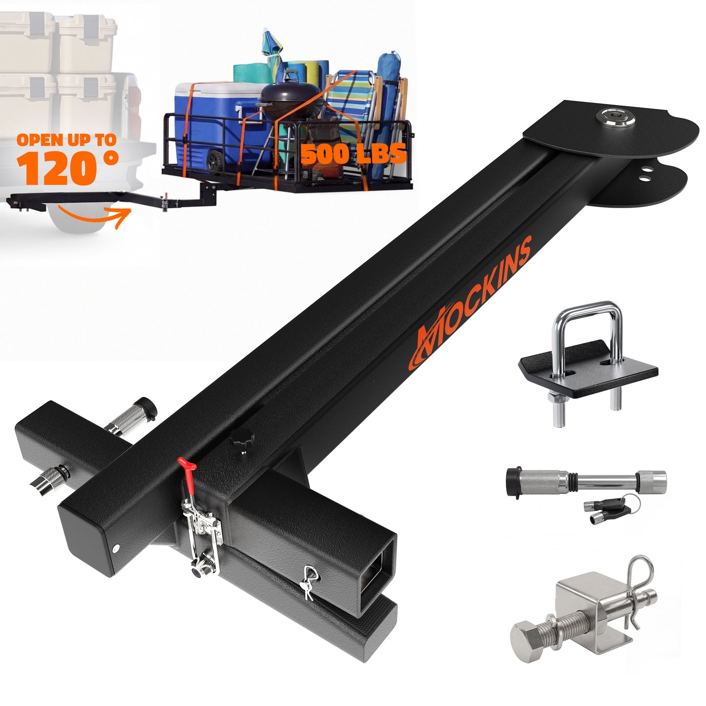 500 LBS Capacity Swing Away Hitch Adapter