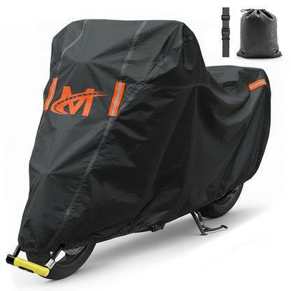 91"x49"x39" Heavy Duty 250g PVC Motorcycle Cover with Cotton Lining
