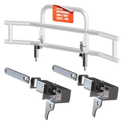 Front Bumper Guard Mounting Brackets for Peterbilt 386 / 587 2022-2026 (Brackets ONLY)
