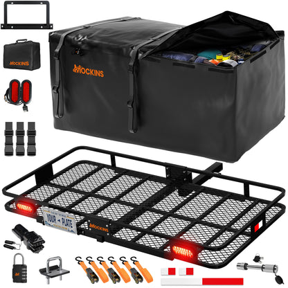 72"x36"x6" Hitch Carrier & 50 Cu Ft Cargo Bag