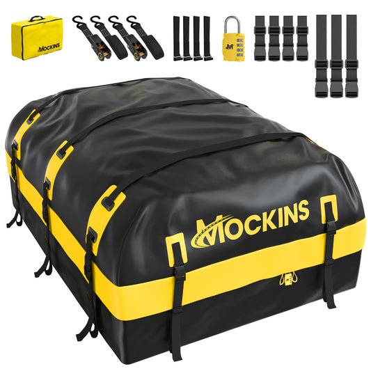 20 Cu Ft. Yellow Waterproof Roof Cargo Bag 50"x36"x19"