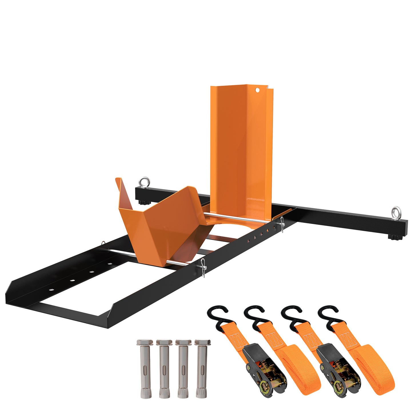 Motorcycle Front Wheel Chock with Wide Base For Up 6.5" Tires