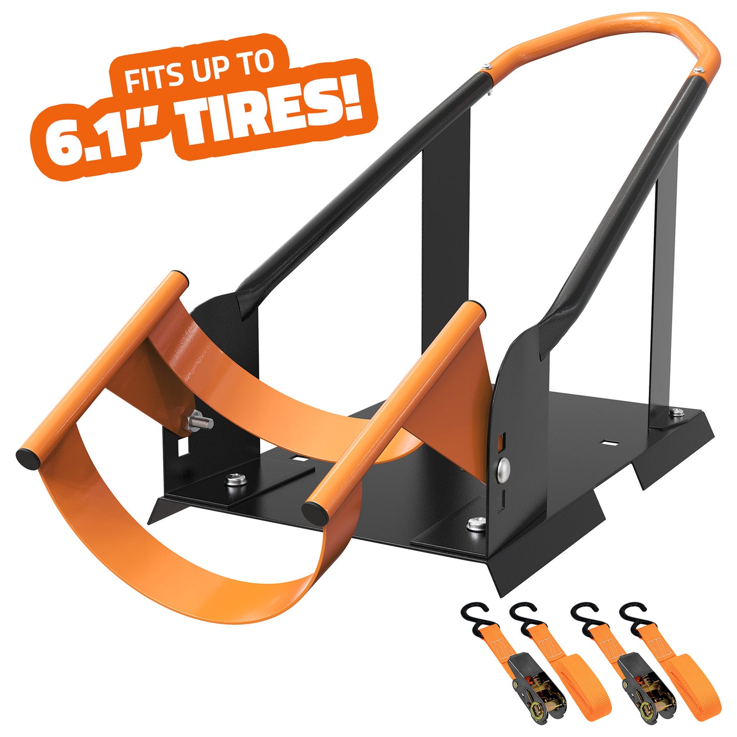 Narrow Motorcycle Wheel Chock for up to 6.1" Tires