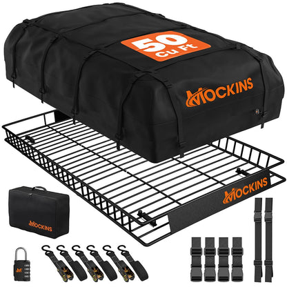 90"x50"x6" XXL Roof Carrier & 50 Cu Ft Roof Bag