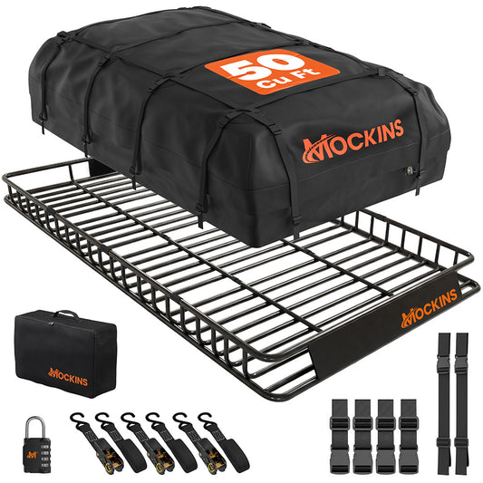 90"x50"x6" XXL Roof Carrier & 50 Cu Ft Roof Bag