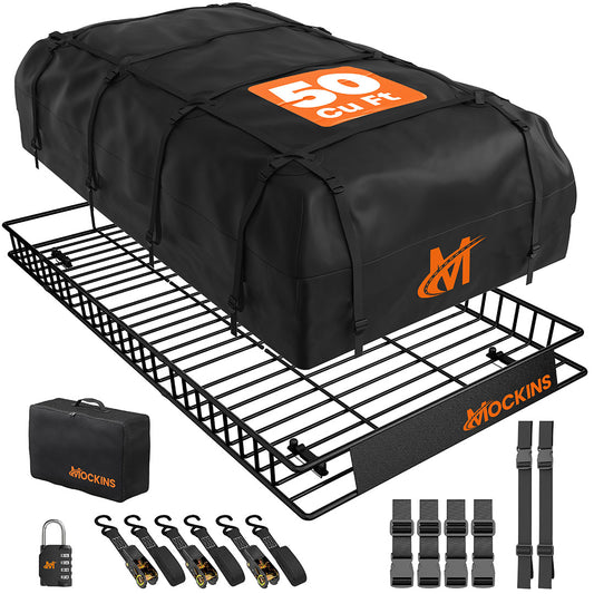 90"x50"x6" XXL Roof Carrier & 50 Cu Ft Roof Bag
