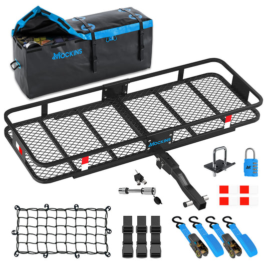 60"x20"x6" Hitch Carrier & 16 Cu Ft Cargo Bag