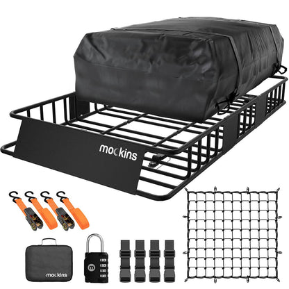 64"x39"x6" Extendable Roof Carrier & 16 Cu Ft Roof Bag