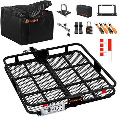 40"x40"x6" Square Hitch Carrier & 30 Cu Ft Square Cargo Bag